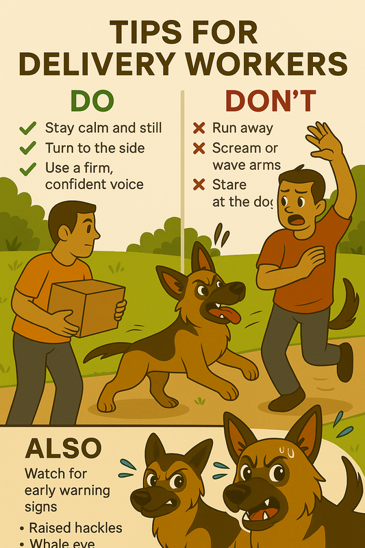 How Delivery Personnel Can Stay Safe When a Dog Runs Up to Them