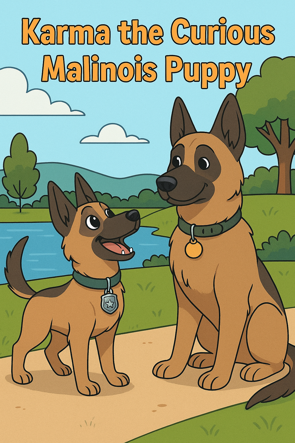 Karma the Curious Malinois Puppy | Digital PDF Picture Book (Instant Download)