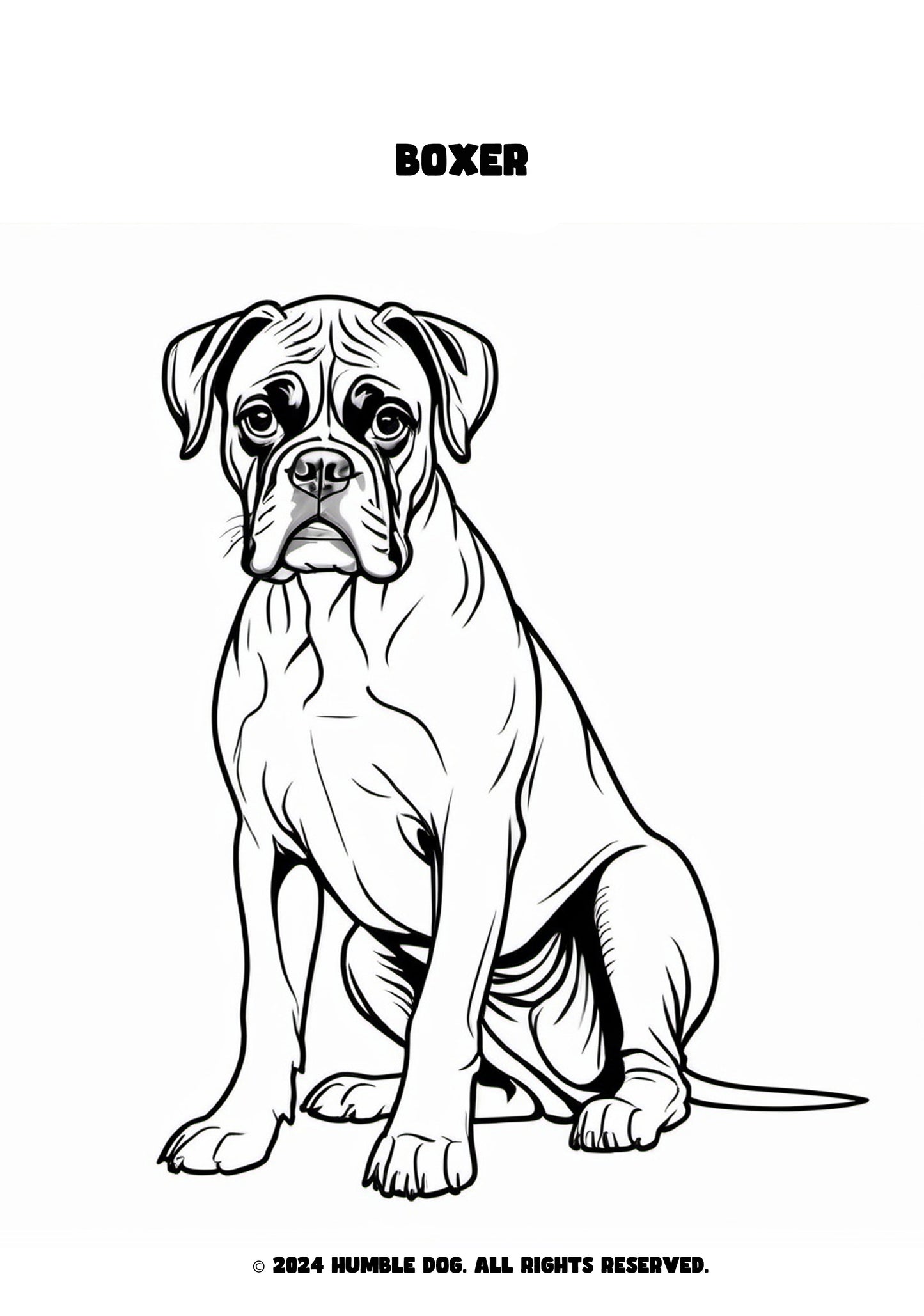 Humble Dog colouring book of dogs