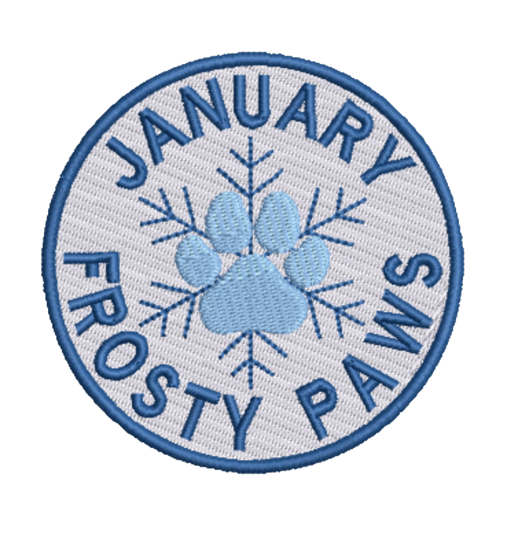 January Frosty Paws Merit Patch
