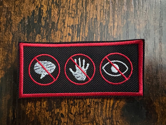 No Talk, No Touch, No Eye Contact Service Dog Patch | Clear Boundary Patch