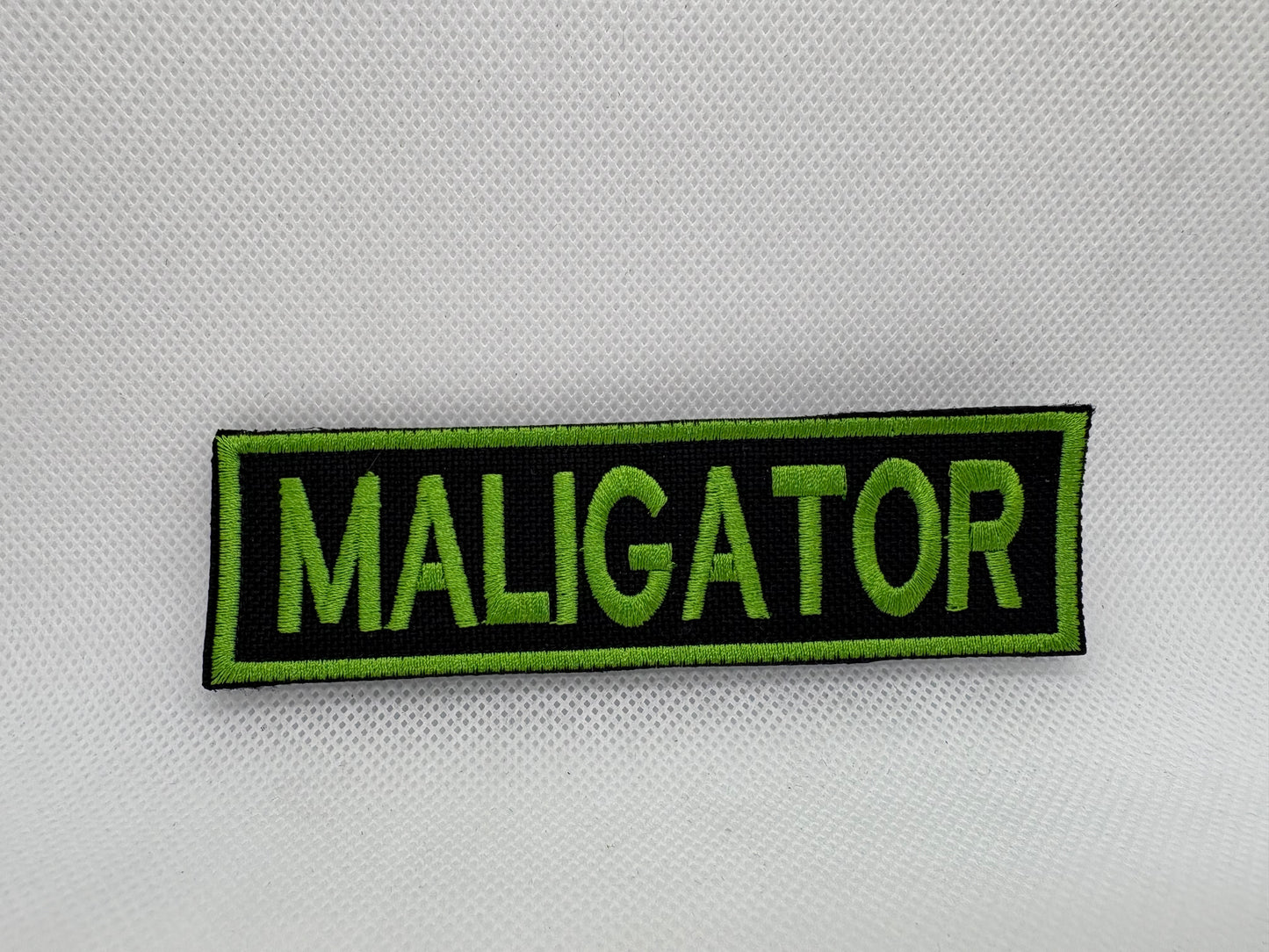 "Maligator" Premium Hook-Backed Dog Patches