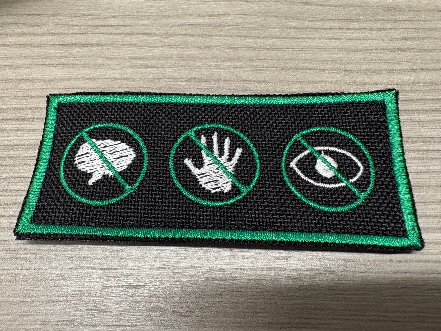 No Talk, No Touch, No Eye Contact Service Dog Patch | Clear Boundary Patch