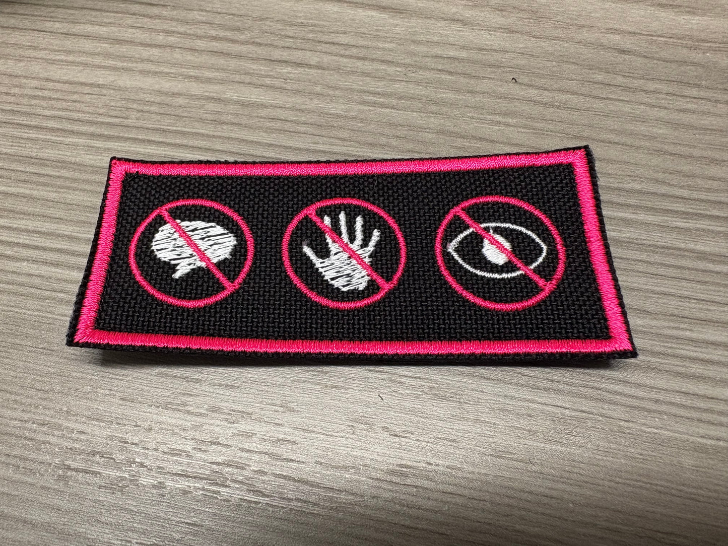 No Talk, No Touch, No Eye Contact Service Dog Patch | Clear Boundary Patch