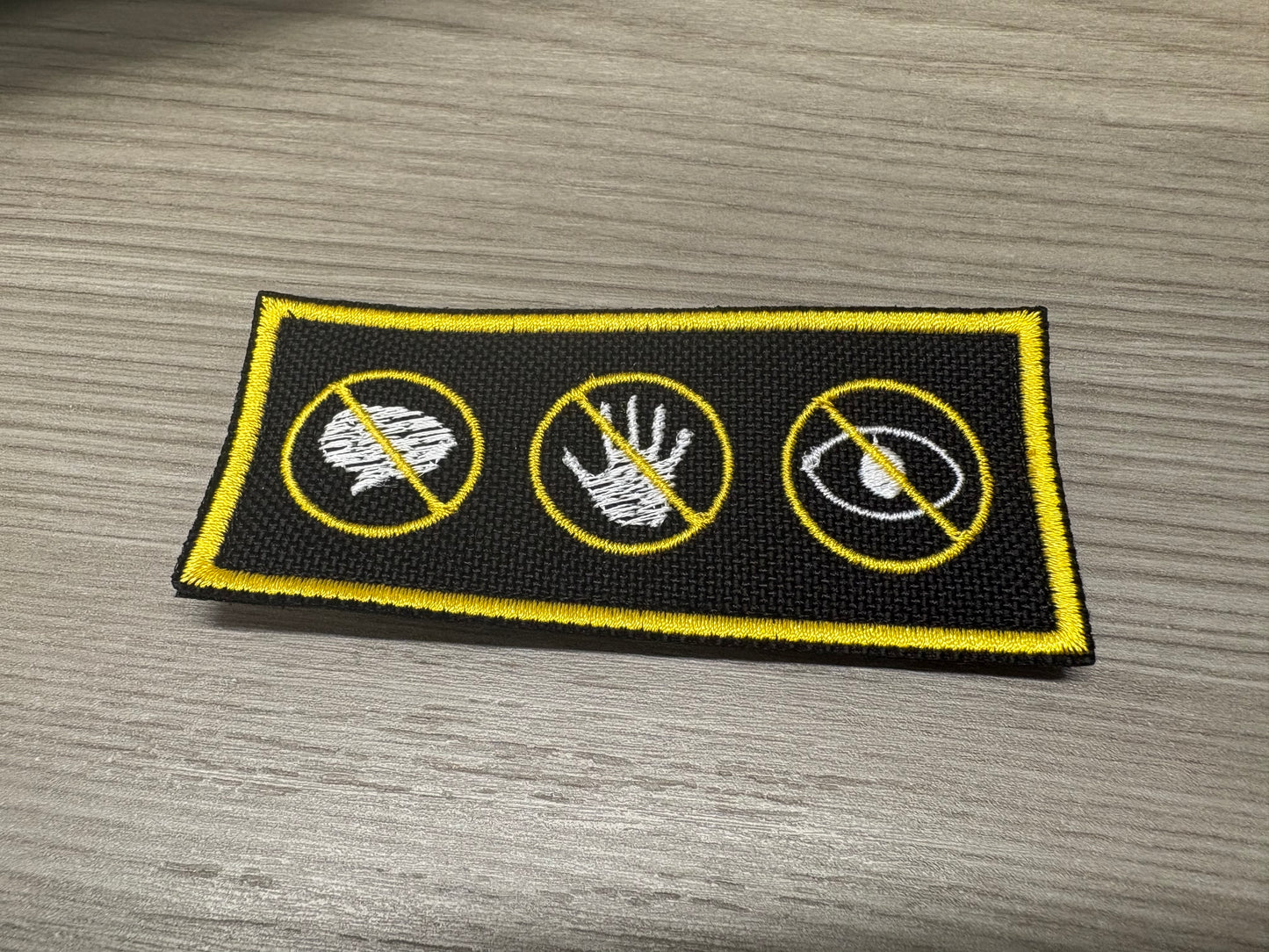 No Talk, No Touch, No Eye Contact Service Dog Patch | Clear Boundary Patch