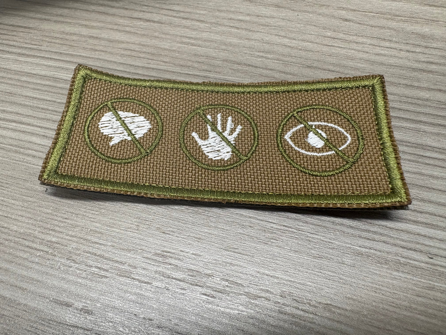 No Talk, No Touch, No Eye Contact Service Dog Patch | Clear Boundary Patch