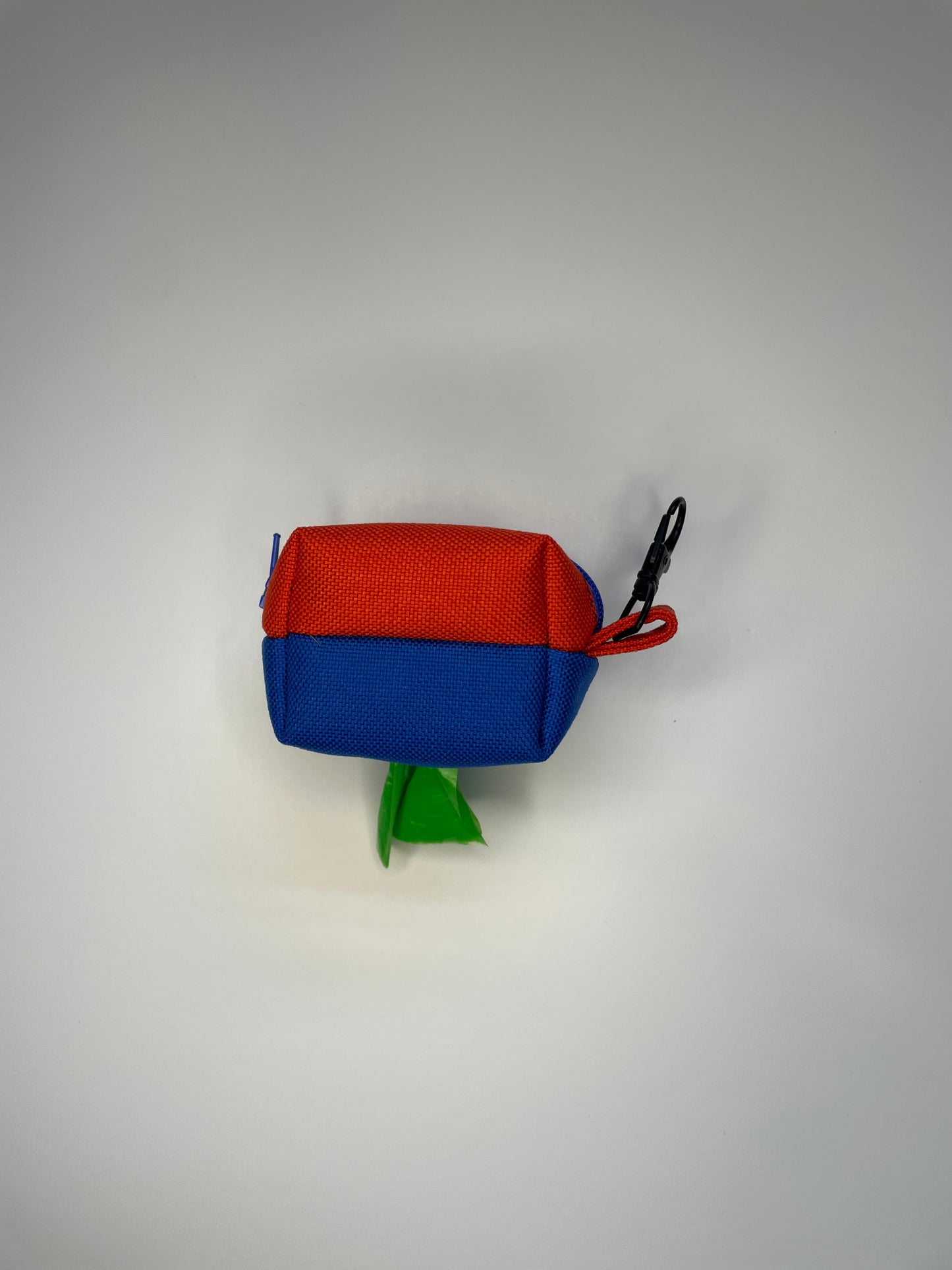 Poop bag dispenser pouch Orange and Royal Blue