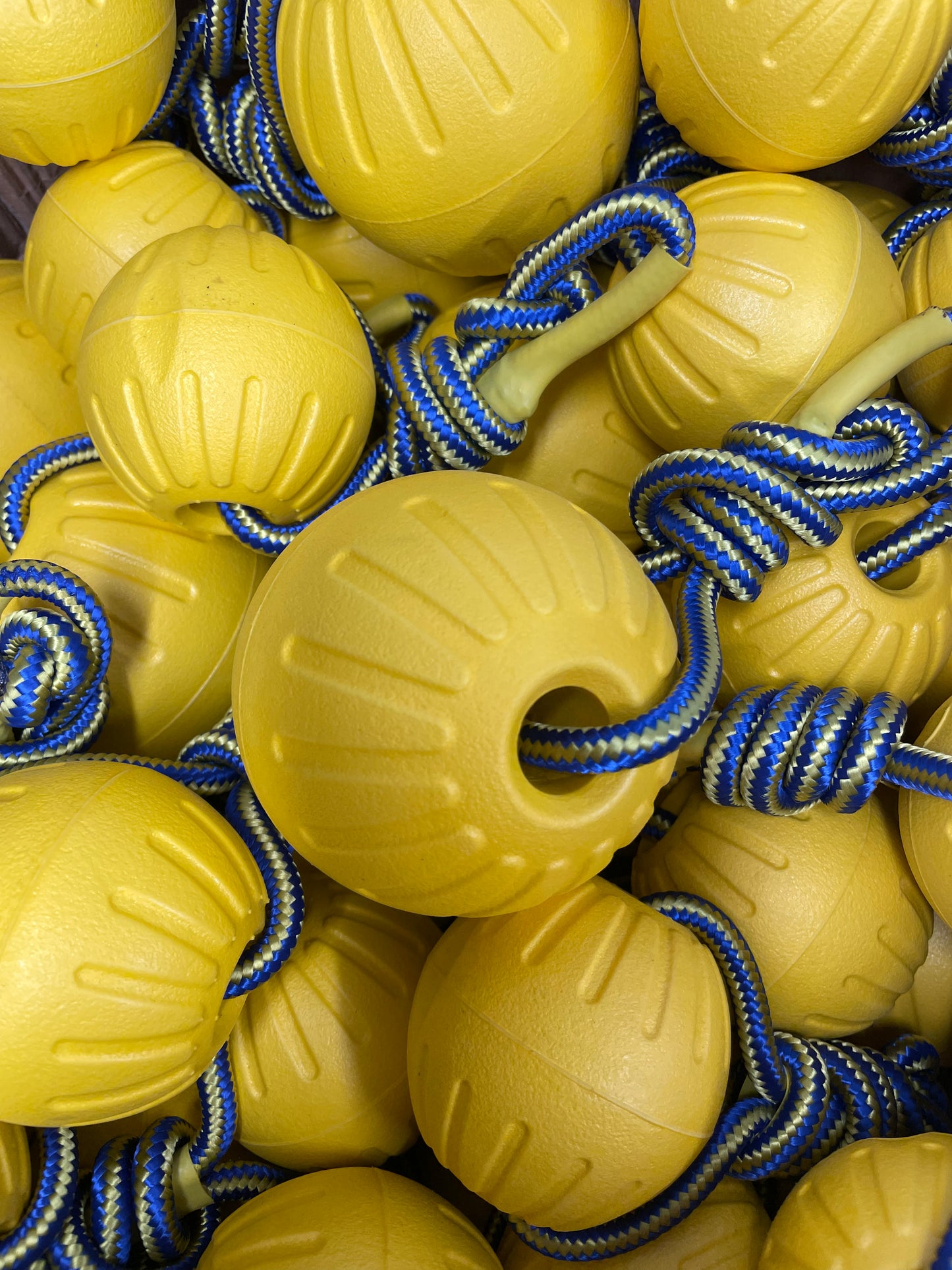 K9 Training Ball on a Rope | Floating Reward Toy for Drive Building, Fetch & Tug
