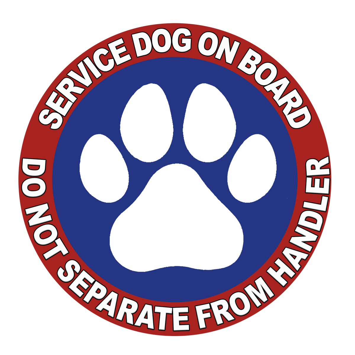 5" Service Dog Stickers Waterproof Car Window Decal (Breed Specific)