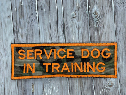 Service Dog in Training Patch – Durable Velcro Backed ID for Canadian Working Dogs