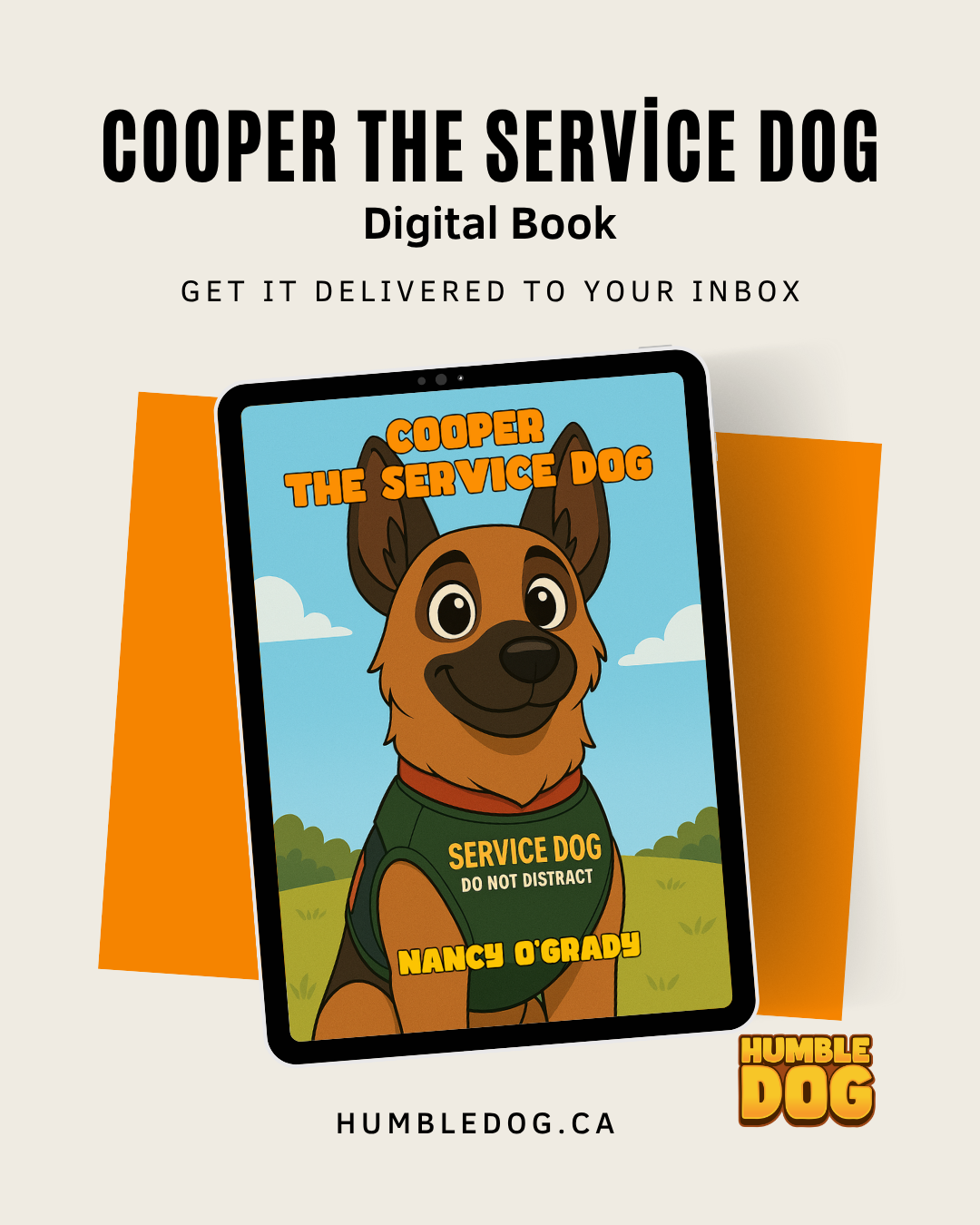 Cooper The Service Dog | Digital PDF Picture Book (Instant Download)