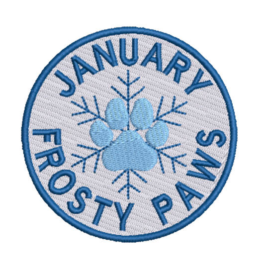 January Frosty Paws Merit Patch