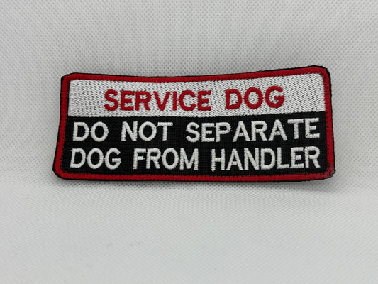 Service Dog Patch – “Do Not Separate Dog from Handler” (2” x 5”)