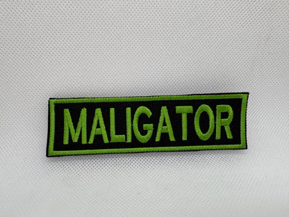 "Maligator" Premium Hook-Backed Dog Patches