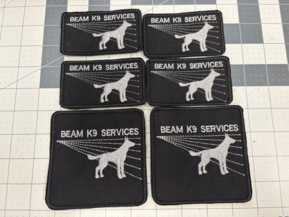 Custom Rectangular Dog Patch – Velcro Backed, Personalized & Made in Canada