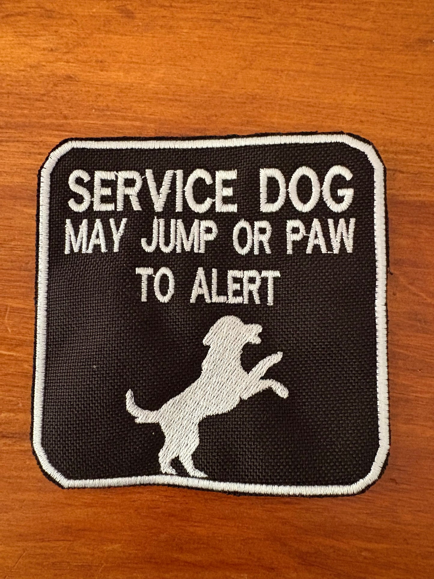 Custom Rectangular Dog Patch – Velcro Backed, Personalized & Made in Canada