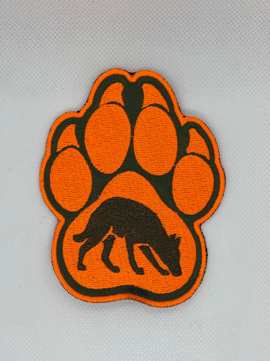 SAR & Mantrailing K9 Patch | Scent Work & Tracking Dog Paw Print Patch