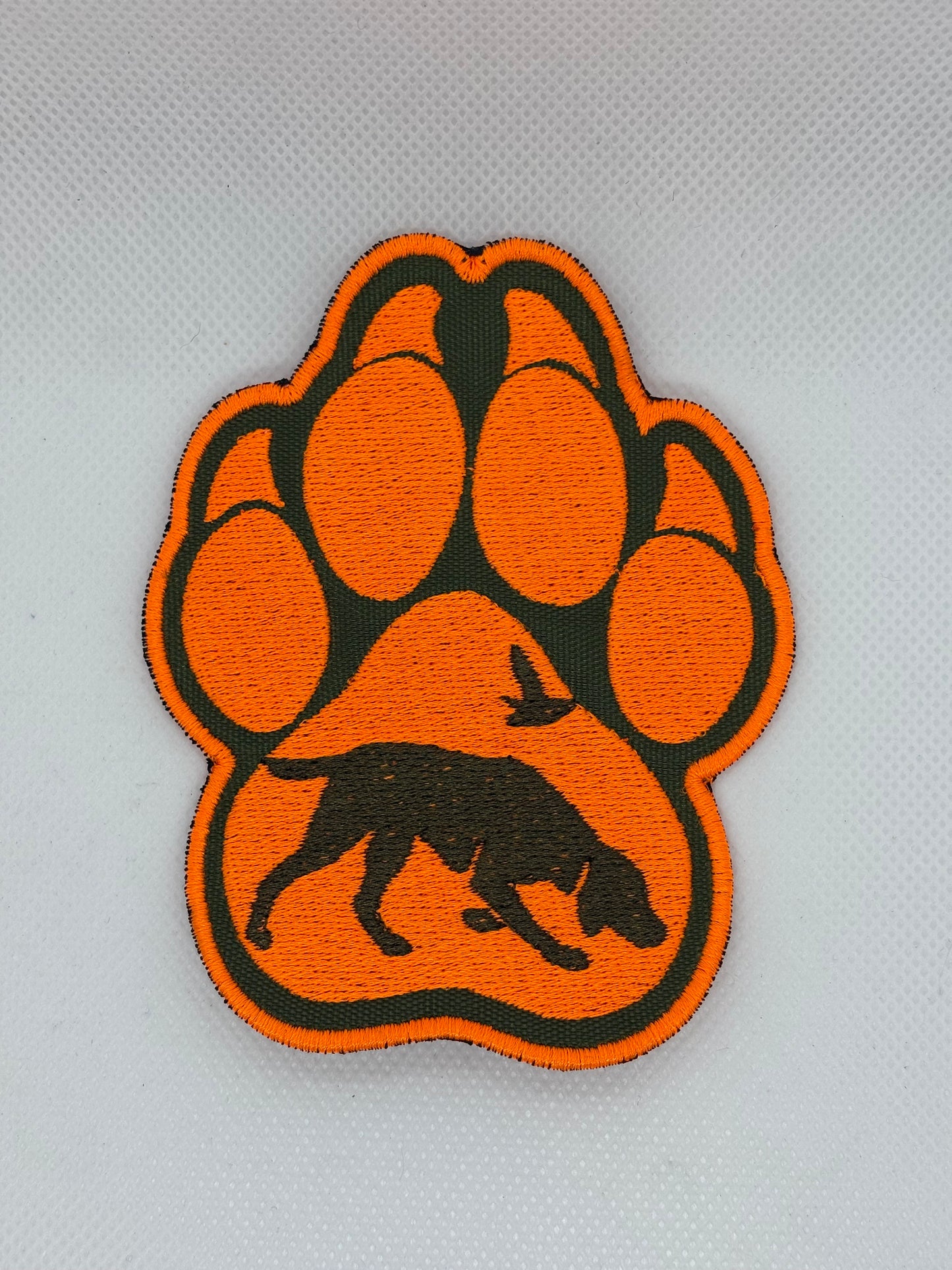 Upland Bird Dog Patch | Pointing Breed & Gun Dog Paw Print Patch