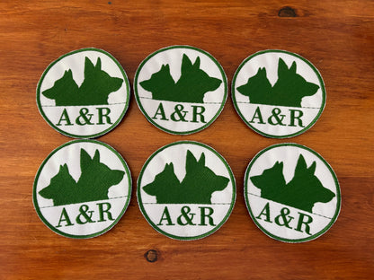 Custom Circular Dog Patch – Velcro Backed, Made in Canada