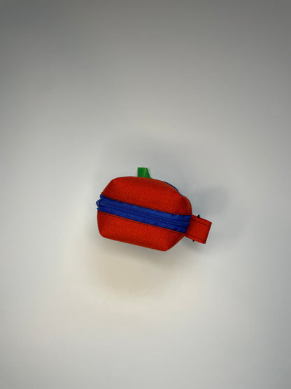 Poop bag dispenser pouch Orange and Royal Blue