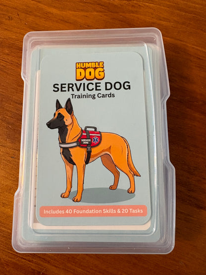 Service Dog Training Q-Cards | 60-Card Foundation Skills & Task Training Deck