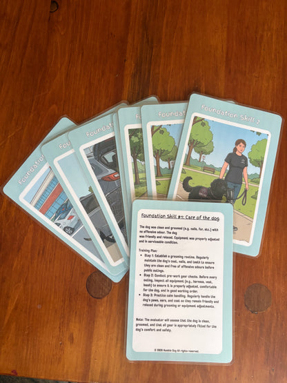 Service Dog Training Q-Cards | 60-Card Foundation Skills & Task Training Deck
