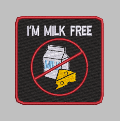 🥛 4-in-1 MILK ALLERGY & DAIRY FREE Machine Embroidery ITH Bundle - 3.5" Patch Files