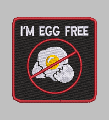 🍳 4-in-1 EGG ALLERGY Machine Embroidery ITH Bundle - 3.5" Patch Files