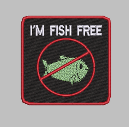 🐟 4-in-1 FISH ALLERGY Machine Embroidery ITH Bundle - 3.5" Patch Files