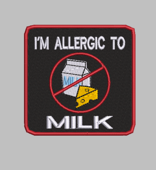 🥛 4-in-1 MILK ALLERGY & DAIRY FREE Machine Embroidery ITH Bundle - 3.5" Patch Files