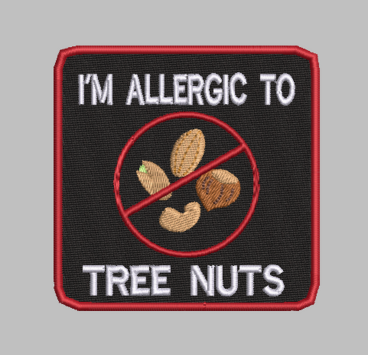 🌰 4-in-1 TREE NUT ALLERGY ALERT Machine Embroidery ITH Bundle - 3.5" Patch Files