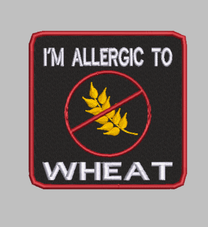 🌾 4-in-1 WHEAT ALLERGY & GLUTEN FREE Machine Embroidery ITH Bundle - 3.5" Patch Files