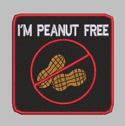 🥜 4-in-1 PEANUT ALLERGY ALERT Machine Embroidery ITH Bundle - 3.5" Patch Files