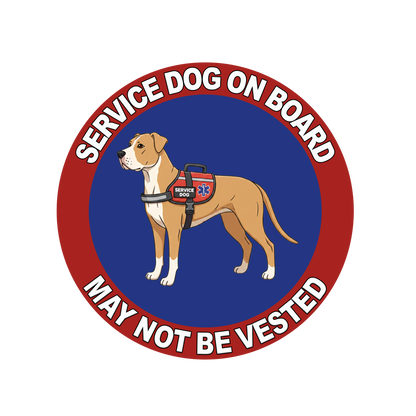 5"  Service Dog  Stickers Waterproof Car Window Decal (Breed Specific)