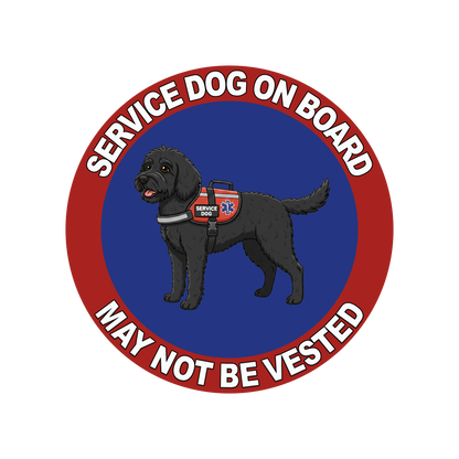5"  Service Dog  Stickers Waterproof Car Window Decal (Breed Specific)