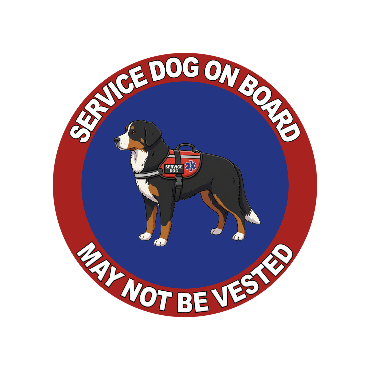 5"  Service Dog  Stickers Waterproof Car Window Decal (Breed Specific)