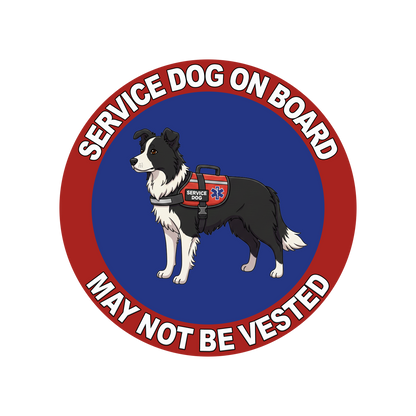 5"  Service Dog  Stickers Waterproof Car Window Decal (Breed Specific)