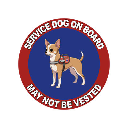 5"  Service Dog  Stickers Waterproof Car Window Decal (Breed Specific)