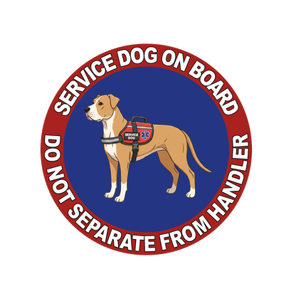5"  Service Dog  Stickers Waterproof Car Window Decal (Breed Specific)