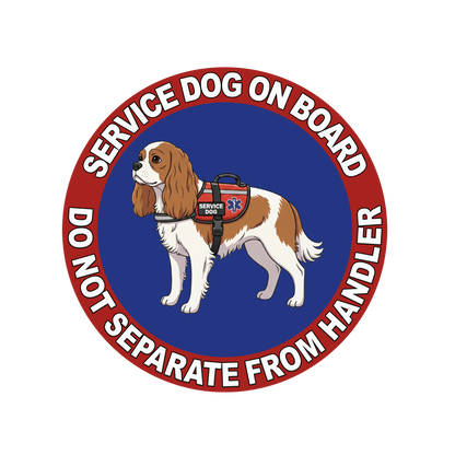 5"  Service Dog  Stickers Waterproof Car Window Decal (Breed Specific)