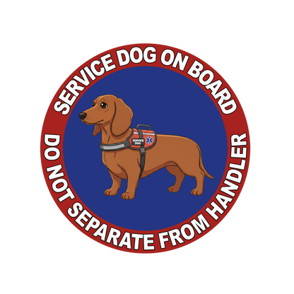5"  Service Dog  Stickers Waterproof Car Window Decal (Breed Specific)