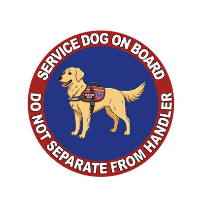 5"  Service Dog  Stickers Waterproof Car Window Decal (Breed Specific)