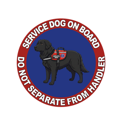 5"  Service Dog  Stickers Waterproof Car Window Decal (Breed Specific)