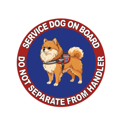 5"  Service Dog  Stickers Waterproof Car Window Decal (Breed Specific)