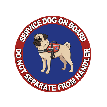 5"  Service Dog  Stickers Waterproof Car Window Decal (Breed Specific)