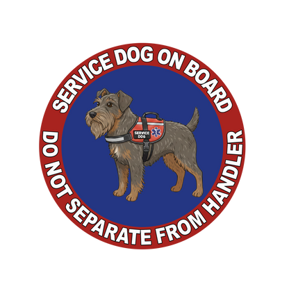 5"  Service Dog  Stickers Waterproof Car Window Decal (Breed Specific)