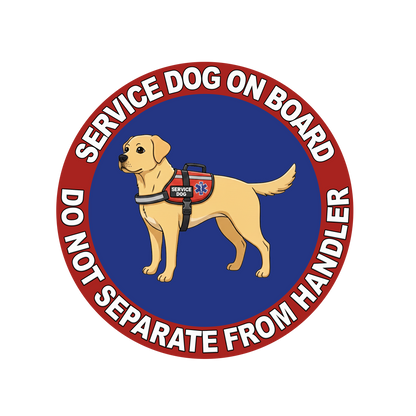 5"  Service Dog  Stickers Waterproof Car Window Decal (Breed Specific)