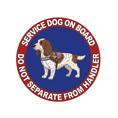 5"  Service Dog  Stickers Waterproof Car Window Decal (Breed Specific)