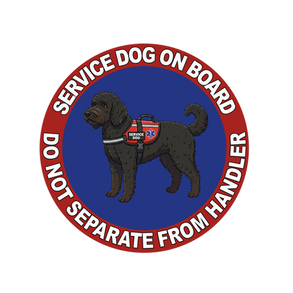 5"  Service Dog  Stickers Waterproof Car Window Decal (Breed Specific)