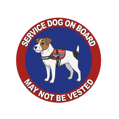 5"  Service Dog  Stickers Waterproof Car Window Decal (Breed Specific)